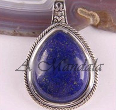 Pingente Oval Lapis Lásuli